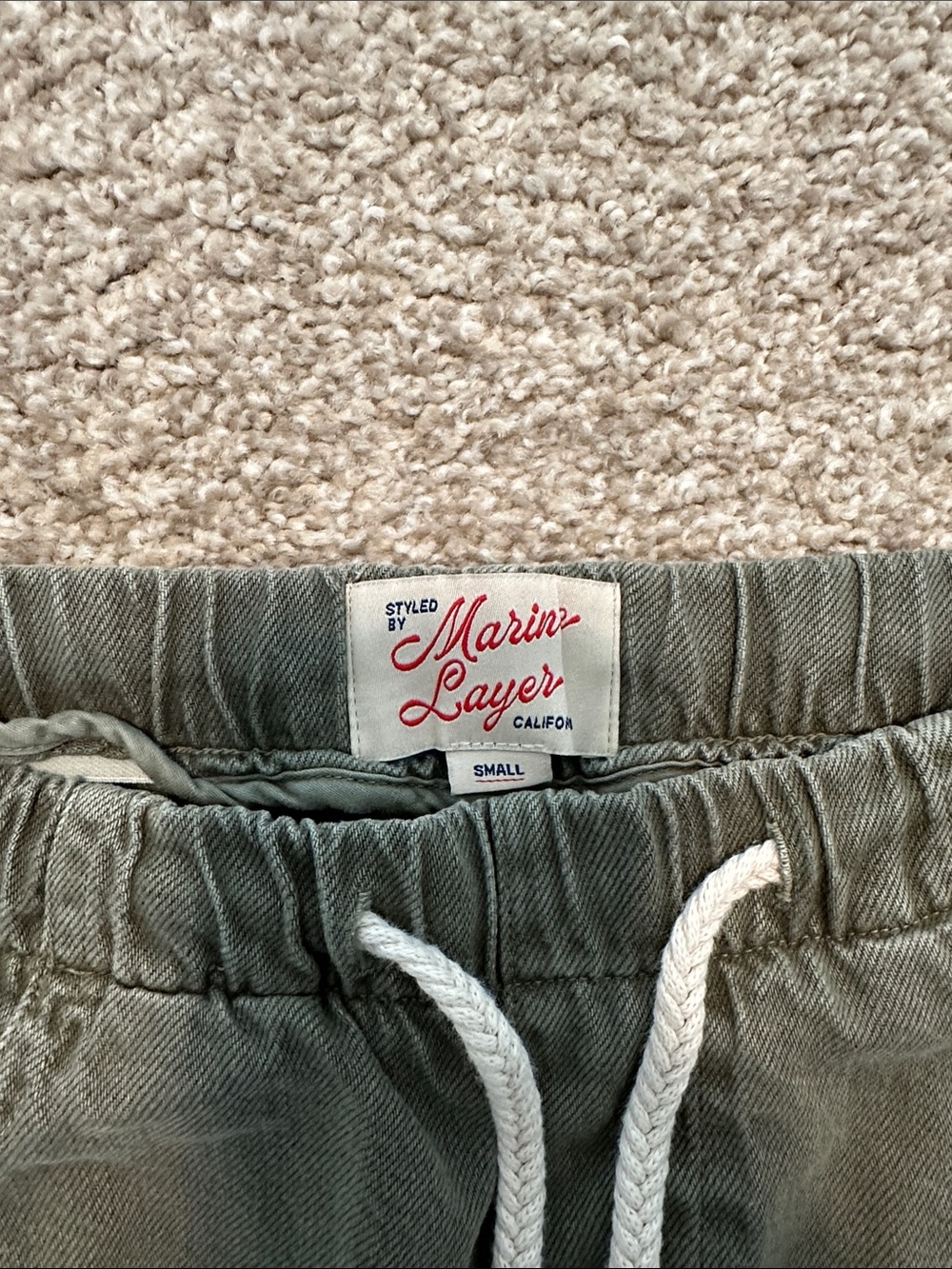 Marine Layer Ella Olive Straight-Leg Pants - Picture 5 of 8